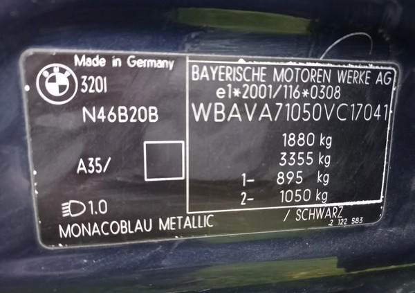 BMW Seria 3 cena 23000 przebieg: 230000, rok produkcji 2006 z Rypin małe 92